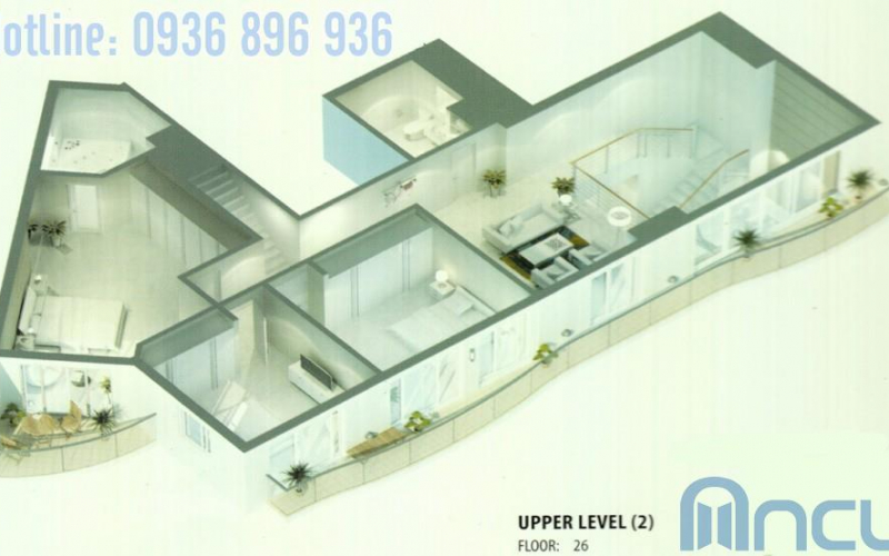 Căn hộ Diamond 4-5 (Roof level) - 480m2, 6 phòng ngủ